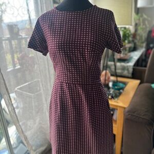 Elegant Burgundy Dress